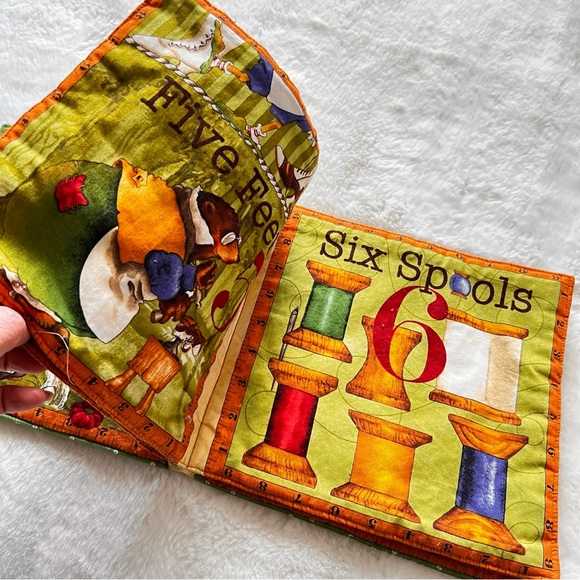 Tiny Tailors fabric sewing book images cotton fabric appliqué fabric panel image - Picture 3 of 7